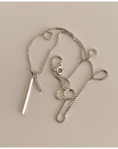 [925 Silver] Code chain Necklace A 26