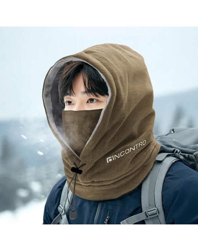 인콘트로 인콘트로 겨울 방한용 이중 후드넥워머 착용컷
