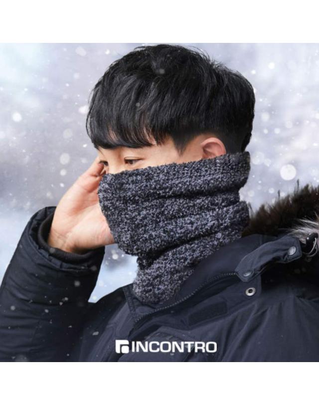 인콘트로 인콘트로 극세사 레저 겸용 수면 넥워머 착용컷