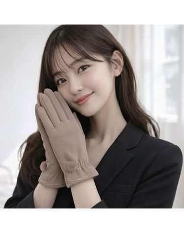 [보리보리] 패딩 보아털 터치 방한 장갑 여성 겨울 스마트폰