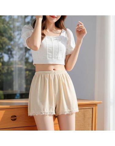 [보리보리] 1+1 2종set 여성 레이스 속바지 살랑 루즈핏 실키 여름 치마 원피스 편한 이너팬츠