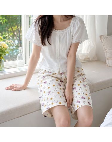 [보리보리] 여자 포포면 여름 잠옷 반바지 가벼운 캐릭터 파자마 하의