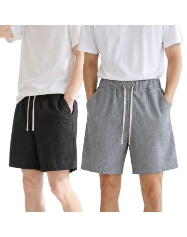 [보리보리] 남성 5부 반바지 여름 포캣 밴딩 팬츠 데일리 홈웨어