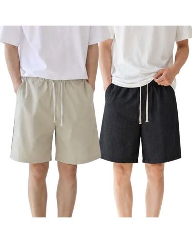 [보리보리] 남자 여름반바지 5부 밴딩팬츠 캐주얼 데일리 고무줄 바지