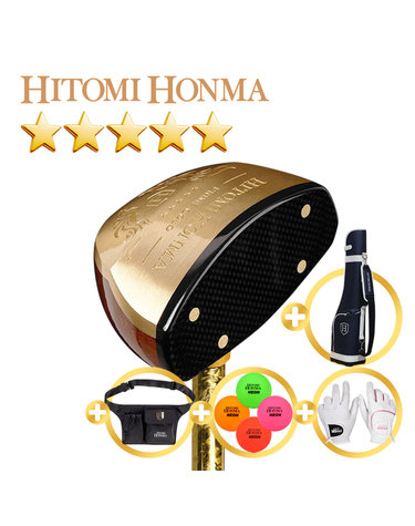 히토미혼마 25년형 PRIME GOLD 5스타 흑단목 헤드 파크골프 풀세트