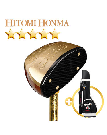 히토미혼마 25년형 PRIME GOLD 5스타 흑단목 헤드 파크골프채