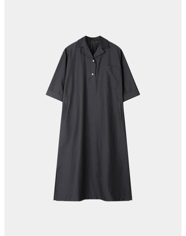[요하넥스] 반오픈 카라 스트링 원피스