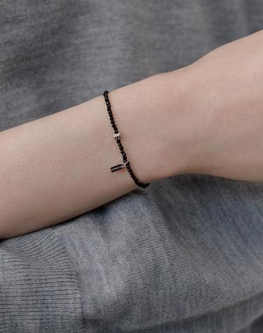 Pumpkin beads bracelet (Black) BH7B4A717WB175