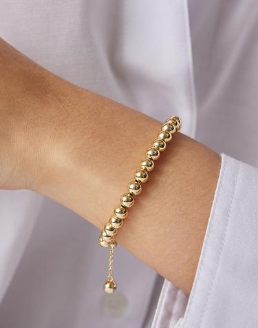 Ball bead bracelet 6mm (Yellow) BH7B53734YB175