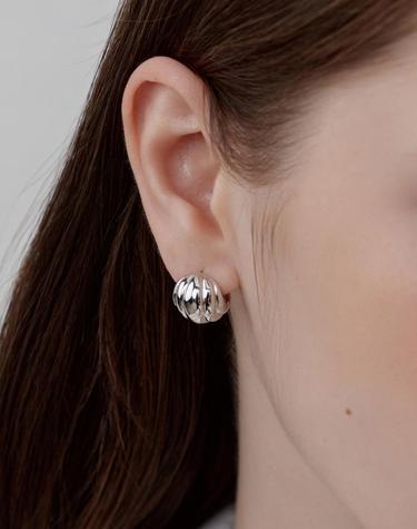 Pumpkin one touch earrings (White) BH7E56743WBXXX