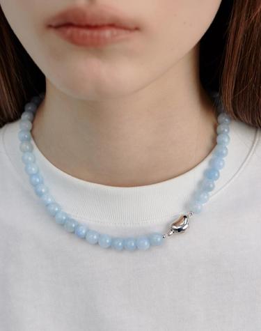 Cloudy bead necklace (White) BH7N56762WB420