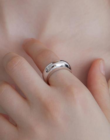 Star stone chunky ring (White) BH7R50784WB