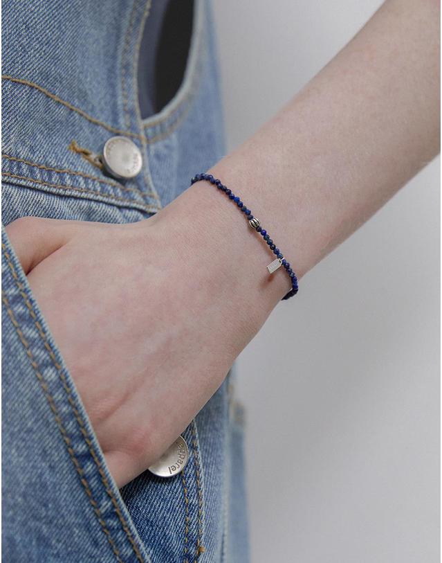 바이이에르 Pumpkin beads bracelet (Lapis lazuli) BH7B4A718WB175 착용컷