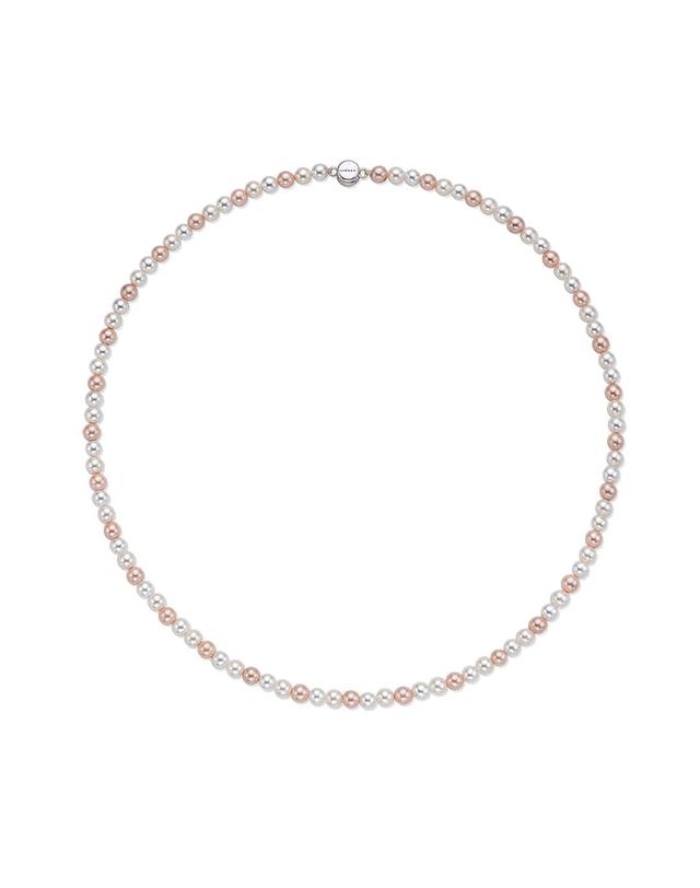 바이이에르 Macaroon blossom pearl necklace 4mm (White) BH7N4A725WB400 착용컷