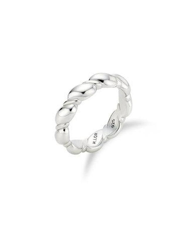 바이이에르 [925 silver] Rope ring (White) BH7R56732W9 착용컷