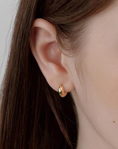 [925 silver] Solar pebble earrings (Yellow) BH7E5B804Y9XXX