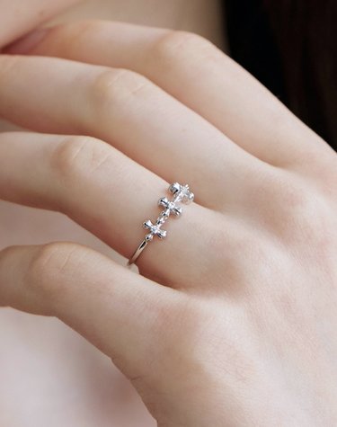바이크로스 트리플 반지(White) BH7R65774WB