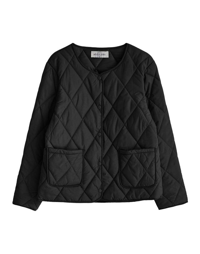 포커스 다이아 퀼팅 경량 패딩 점퍼_B6W1JP1311 착용컷