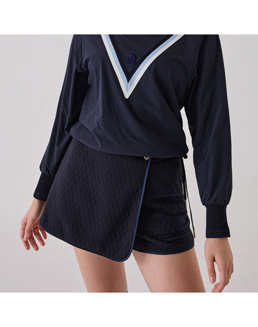 [포트메인] T3322PHP01 NV 여성 져지 퀼티드 큐롯 팬츠