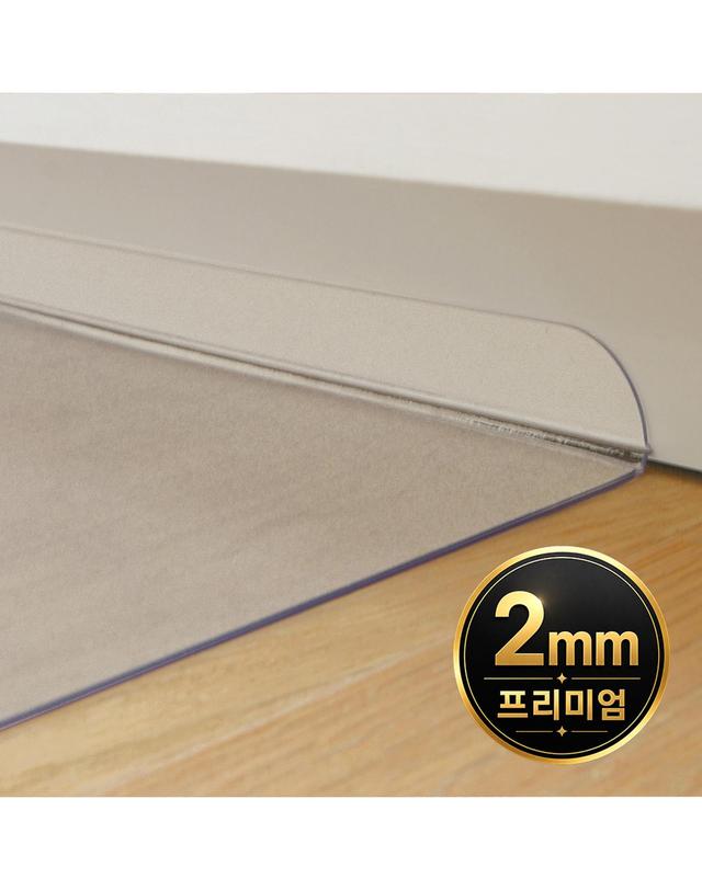 꾸민가 투명 PVC 주방매트 싱크대 미끄럼방지 발매트 2mm 착용컷