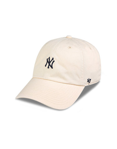 47브랜드 뉴욕 양키스 NY 스몰 로고 MLB 엠엘비 볼캡 야구 모자 내추럴 B-BSRNR17GWS-NT