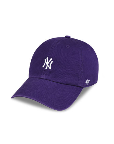 47브랜드 뉴욕 양키스 NY 스몰 로고 MLB 엠엘비 볼캡 야구 모자 퍼플 B-BSRNR17GWS-PP
