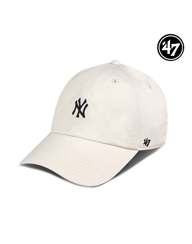 47브랜드 47브랜드 뉴욕 양키스 NY 스몰 로고 MLB 엠엘비 볼캡 야구 모자 본 B-BSRNR17GWS-BN 착용컷
