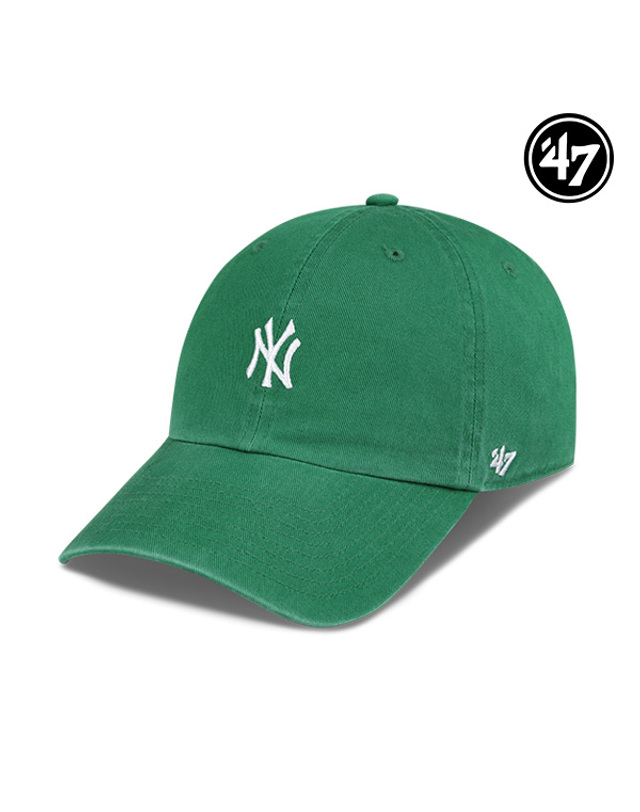47브랜드 47브랜드 뉴욕 양키스 NY 스몰 로고 MLB 엠엘비 볼캡 야구 모자 켈리 그린 B-BSRNR17GWS-KY 착용컷