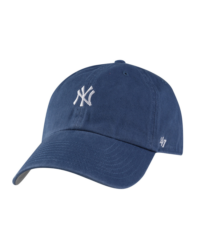 47브랜드 47브랜드 뉴욕 양키스 NY 스몰 로고 MLB 엠엘비 볼캡 야구 모자 팀버 블루 B-BSRNR17GWS-TB 착용컷