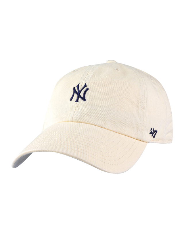 47브랜드 47브랜드 뉴욕 양키스 NY 스몰 로고 MLB 엠엘비 볼캡 야구 모자 내추럴 B-BSRNR17GWS-NT 착용컷