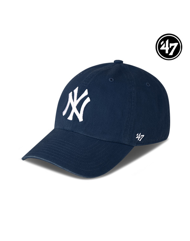 47브랜드 47브랜드 뉴욕 양키스 NY 빅로고 MLB 엠엘비 볼캡 야구 모자 네이비 B-RGW17GWS-NY 착용컷