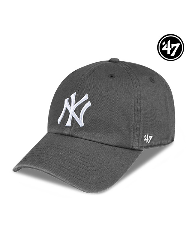 47브랜드 47브랜드 뉴욕 양키스 NY 빅로고 MLB 엠엘비 볼캡 야구 모자 차콜 B-RGW17GWS-CCA 착용컷
