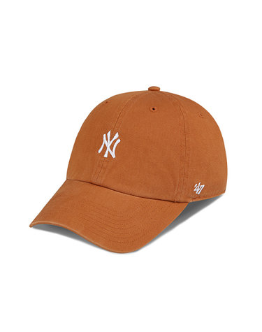 47브랜드 뉴욕 양키스 NY 스몰 로고 MLB 엠엘비 볼캡 야구 모자 번트 오렌지 B-BSRNR17GWS-BO