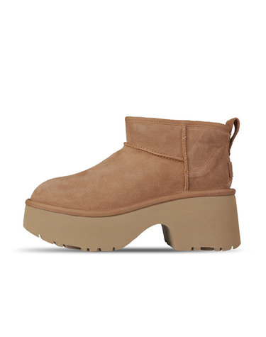 어그 UGG 클래식 울트라 미니 뉴 하이츠 여성 양털 부츠 체스트넛 1158311-CHE