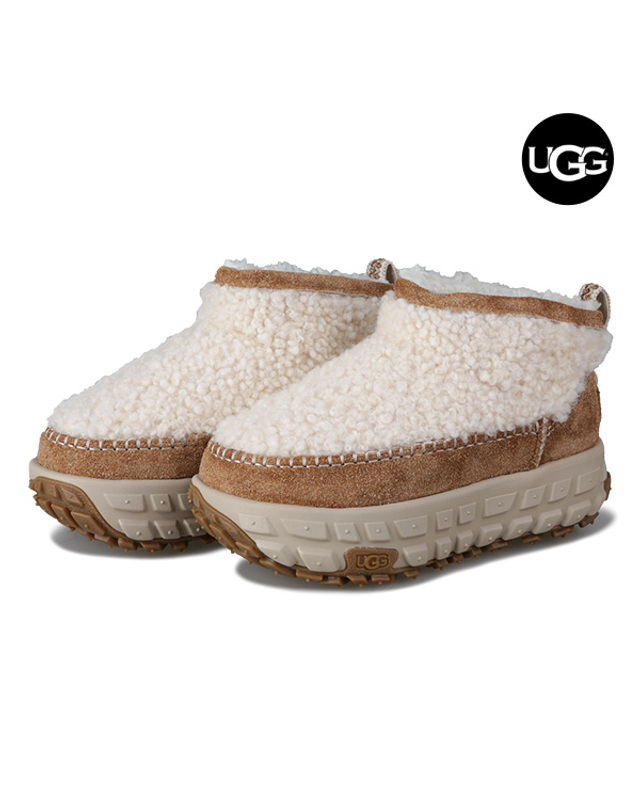 어그 어그 UGG 벤처 데이즈 울트라 미니 여성 방한 양털 모카신 슬리퍼 1161790-NAT 착용컷