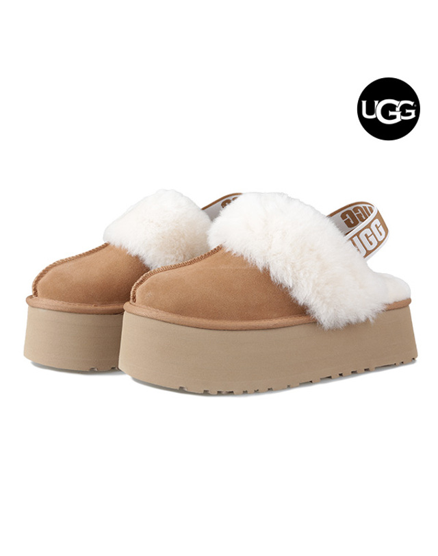 어그 어그 UGG 펀케트 여성 겨울 방한 슬리퍼 체스트넛 1113474-CHE 착용컷