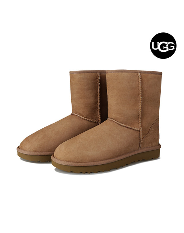 어그 어그 UGG 키즈 클래식 2 여성 겨울 방한 숏 부츠 1017703K-CHE 착용컷