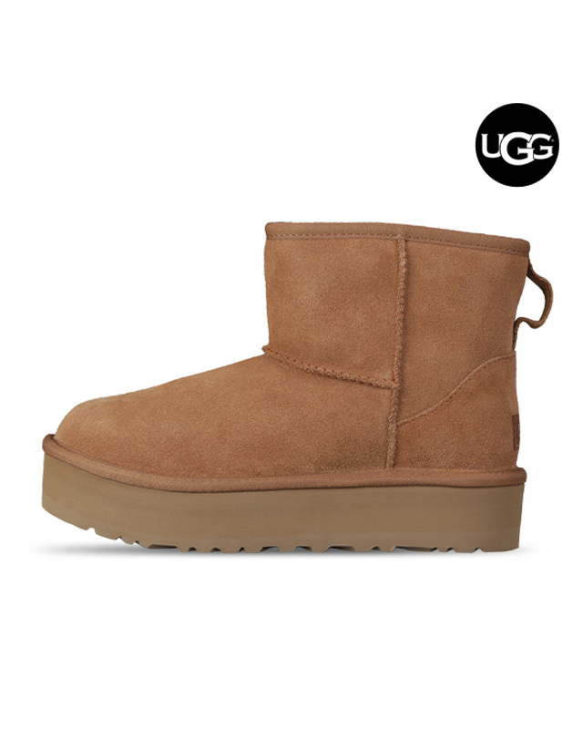 어그 어그 UGG 클래식 미니 플랫폼 여성 겨울 방한 부츠 1143700K-CHE 착용컷