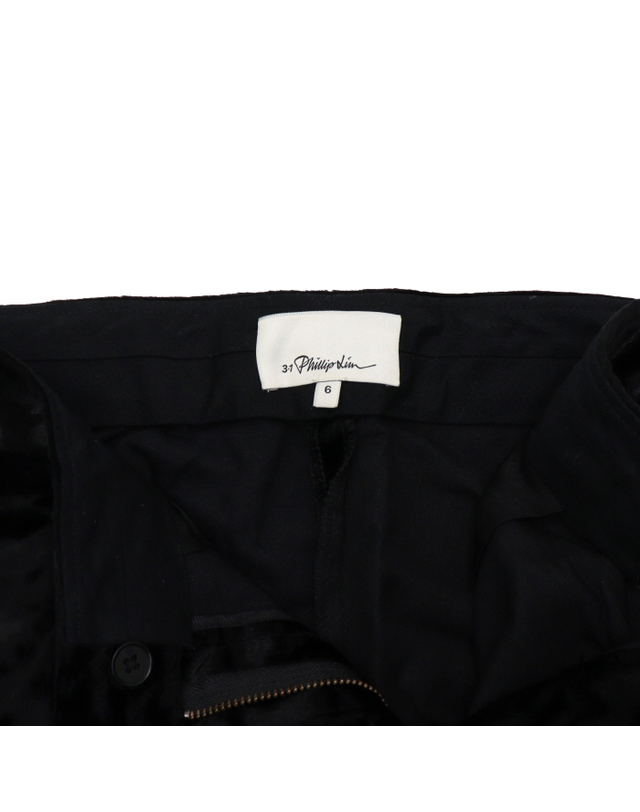 3.1 필립 림 [중고명품] [중고명품] 3.1 PHILLIP LIM(필립림) 블랙 유광 비스코스 혼방 여성 팬츠 바지aa66061 착용컷