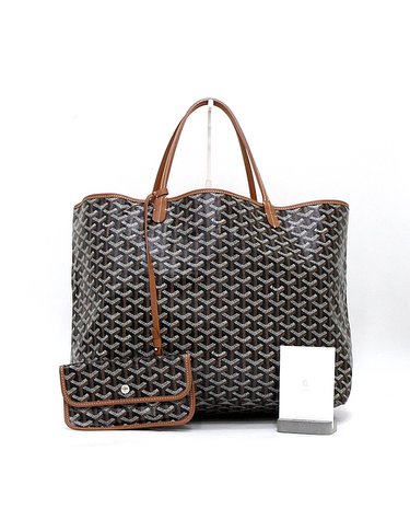[중고명품] GOYARD(고야드) SAINT LOUIS 생루이GM 블랙탄 쇼퍼 토트백 겸 숄더백aa65309