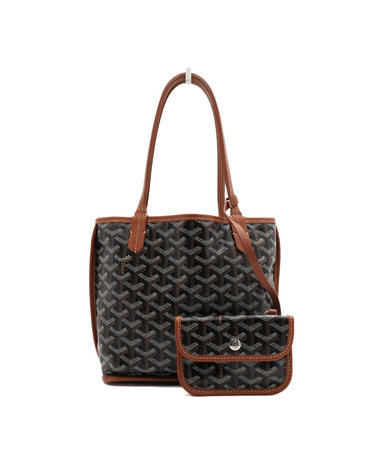 [중고명품] 고야드 블랙 탄 SAC ANJOU 삭 앙주 미니 토트백aa66550