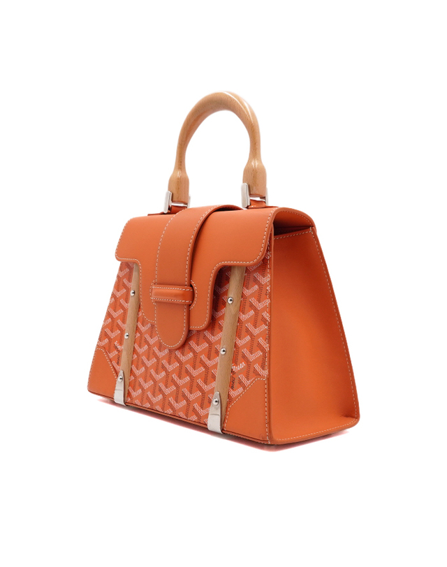 고야드 [중고명품] [중고명품] GOYARD(고야드) 오렌지 사이공PM 토트백 겸 숄더백 크로스백aa64430 착용컷
