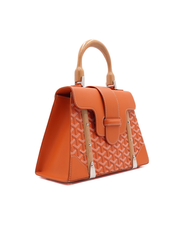 고야드 [중고명품] [중고명품] GOYARD(고야드) 오렌지 사이공PM 토트백 겸 숄더백 크로스백aa64430 착용컷