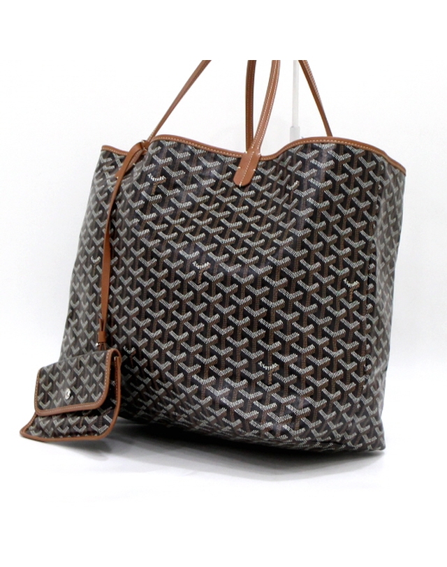 고야드 [중고명품] [중고명품] GOYARD(고야드) SAINT LOUIS 생루이GM 블랙탄 쇼퍼 토트백 겸 숄더백aa65309 착용컷