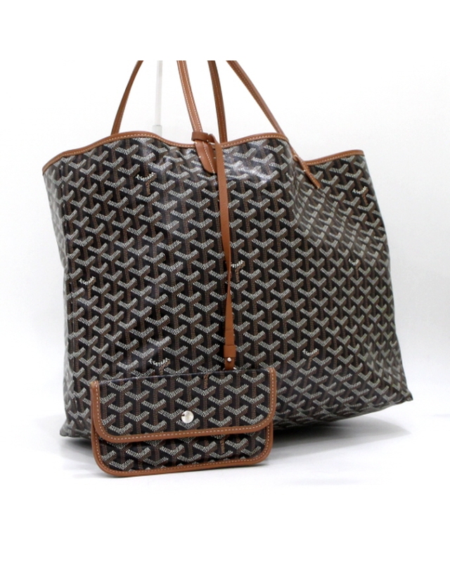 고야드 [중고명품] [중고명품] GOYARD(고야드) SAINT LOUIS 생루이GM 블랙탄 쇼퍼 토트백 겸 숄더백aa65309 착용컷