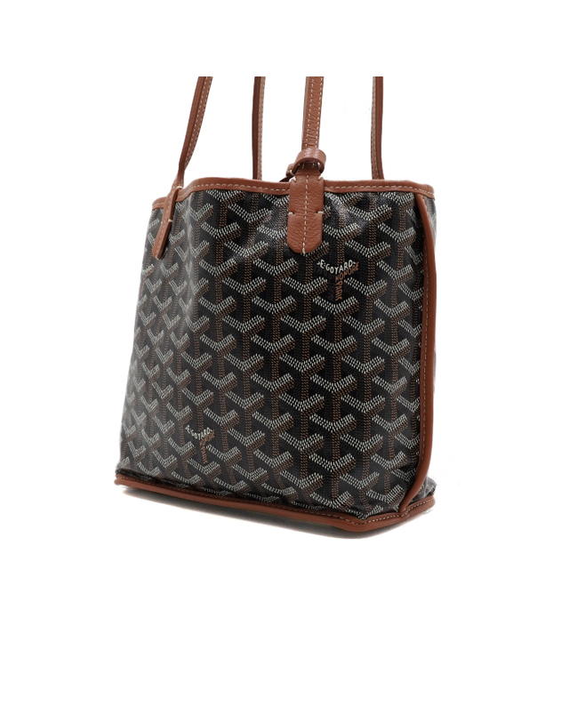고야드 [중고명품] [중고명품] 고야드 블랙 탄 SAC ANJOU 삭 앙주 미니 토트백aa66550 착용컷