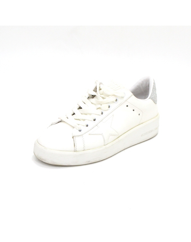 골든구스 [중고명품] [중고명품] Golden goose(골든구스) 퓨어스타 화이트 글리터 여성 스니커즈aa66700 착용컷