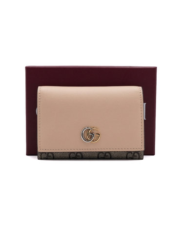 [중고명품] Gucci(구찌) 790067 GG 수프림 마몽 플랩 카드케이스 카드지갑aa66123