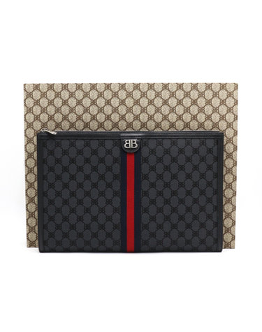 [중고명품] Balenciaga(발렌시아가) X 구찌 680381 BB캔버스 해커프로젝트 남성 클러치백aa67076