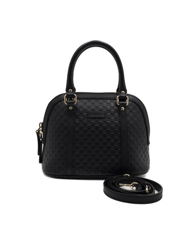 [중고명품] Gucci(구찌) 449654 블랙 GG마이크로 시마 미니돔 토트백 겸 숄더백 크로스백aa67252